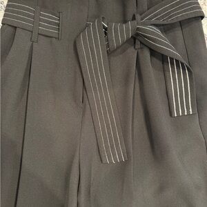 Topshop Black Trousers with Belt